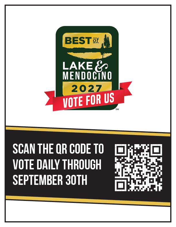 Best of Lake and Mendocino 2027 Vote for Us QR Code Flyer Thumbnail